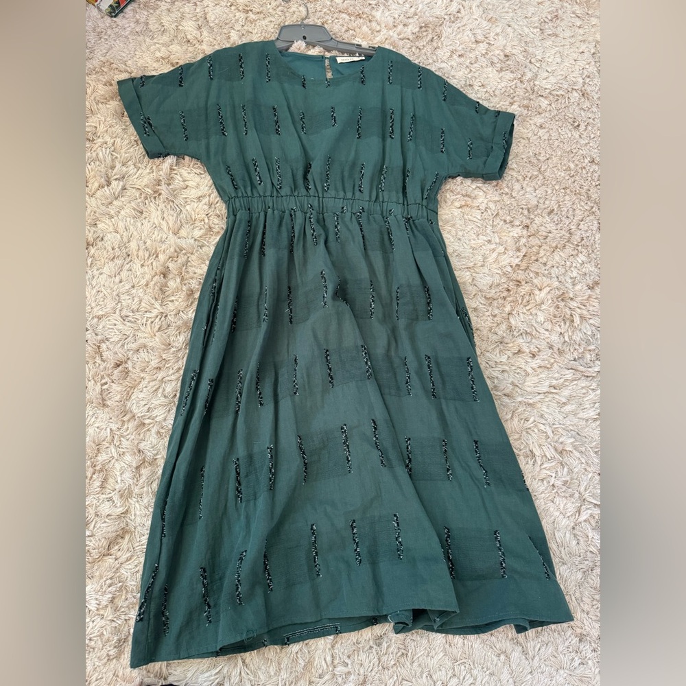 Roolee Forest Green Casual Dress